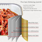 Gold Aluminum Foil Baking Pans with lids Heavy-Duty 9"×13"(10pack+10Lids), Disposable Food containers reusable F330(3500ML)
