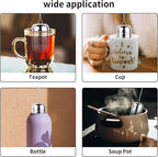 Fri4Free 2PCS Tea Infuser Strainer - Stainless Steel Strainers for Loose Leaf Tea, Steeper, Fine Mesh Ball holder with Chain Hook and Lid, Reusable Filter Bags Diffusers