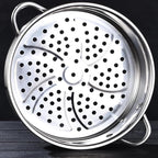 BinaryABC Stainless Steel Dumpling Steamer Basket for Pot,16cm Steamer Insert for Food Veggie Rice Noodle Roll (6.29INCH)