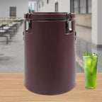 Eapmic 42.27Qt Insulated Food Container, Stainless Steel Container, 40L Commercial Soup Carrier 15 Hours Heat Preservation for Hot and Cold Food Storage Restaurant Canteen Home Lunch Use (Brown, 40L)