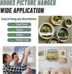 20pcs Super Hook Picture Hangers and Office Pack, Drywall Hooks for Hanging Pictures, Wall Hooks, Picture Hangers, Picture Hanging Kit，Hang Art, Clock, Shelves, Mirrors
