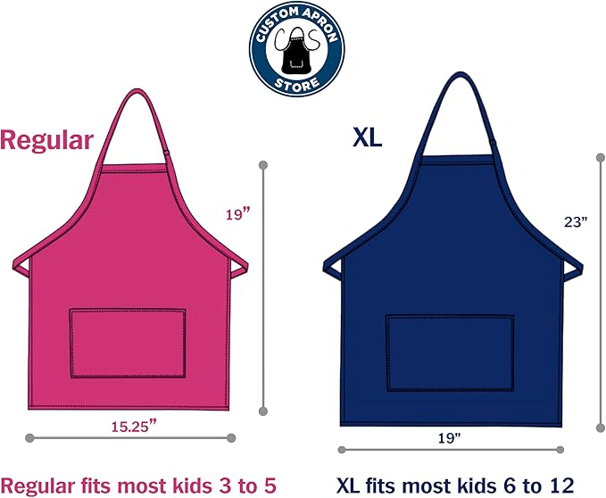 Personalized Kids Apron - Chef Apron for Kids - Add a Name to Personalized Aprons for Girls or Boys