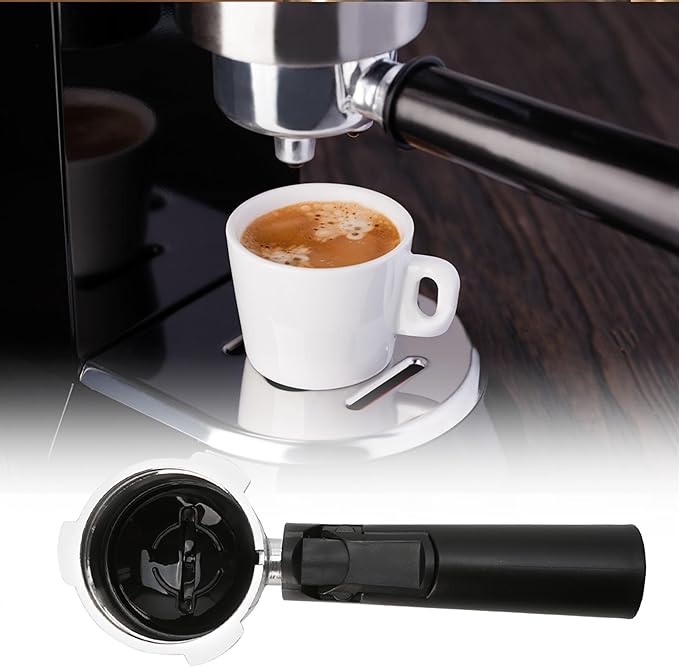Coffee Espresso Machine Handle Replacement Parts, Cafe Bracket Handle for Lidl Silvercrest CM4621 CM4218 KF5002 KF500S Barista (for 51mm Portafilter Basket - Not included)