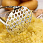 Joyoldelf Heavy Duty Potato Masher, Stainless Steel Integrated Masher Kitchen Tool & Food Masher/Potato Smasher with Non-slip Handle, Perfect for Bean, Vegetable, Fruits, Avocado, Meat