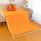 Fruit Throw Blanket and Pillow Set, Travel Blanket Compact Convenient Bed Throw Pillows with Airplane and Car Suitable for Office Nap Time (F, 67in x 39in)
