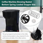 Coffee Machine Brewing Basket Bottom Spring Loaded Stopper Kits for Coffee Makers Brew Basket, Replacement for Mr. Coffee Hamilton Coffee Machine Accessory 990117900 990237500