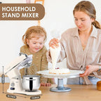 7.4QT Household Stand Mixer 800W with CSA Certified and Aluminum Die Casting, Kitchen Electric Mixer Metal Food Mixer with Stainless Steel 7L Bowl, Dough Hook, Whisk and Beater