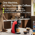 Warriors1 Coffee Maker for Keurig K Cup pod, Espresso Machine for Nespresso Original, Dolce Gusto Pods, Ground Coffee, Coffee Machine for kitchens, apartments, dorms, RVs & camping, 28 oz Reservoir