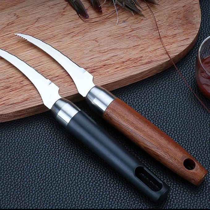 VICASKY Stainless Steel Kitchen Shrimp Peeler Tool with Shrimp Line Cutter for Seafood Cleaning Home Kitchen Specialty Gadget and Peeling