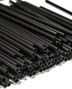 Coffee Stirrers Sticks, 400 Cocktail Bar Straws for Drinks - Drink Stirrers - Short Coffee Stir Straws - Black Mini Bar Cocktail