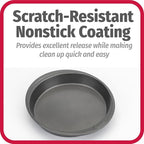 GoodCook 9-Inch Round Nonstick Cake Pan Set (2-Pack) – Heavy-Duty Carbon Steel Bakeware with Easy-Clean Non-Stick Coating – Oven & Dishwasher Safe Baking Pans for Layer Cakes, Cheesecakes, and More