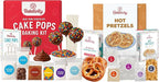 Baketivity Cake Pop & Pretzel Baking Kit Bundle – 2 Fun DIY Cooking Sets for Kids with Pre-Measured Ingredients – Learn, Bake & Bond – Fun Gift for Ages 5-12+