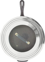 Universal Pans Pots Lid Cover Fit All 8.25 Inch to 12 Inch Pots/Pans/Woks Stainless Steel and Glass Lid with Heat Resistant Knob, Gray