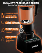 WantJoin 60 Oz Hot & Cold Countertop Cooking Blender, 24000RPM High-Speed Blender with 9 One Touch Programs, Soybean Milk Machine for Nut Butters,Soups,Shakes and Smoothies with 12H Delay Cook