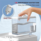 24L Electric Steamer, 3 Tier Electric Food Steamer for Cooking, Commercial Stainless Steel Steamer with Detachable Water Tank, Large Capacity Breakfast Machine with Timer