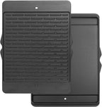 Half Size Griddle Insert for Blaze 3, 4 and 5 Burner Grills Reversible Cast Iron Griddle Plate for Summerset Sizzler 32", 40" and AOG 24'' T Series Flat Top Griddle for RCS 32" Grills