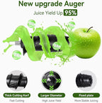 Cold Press Juicer,Slow Masticating Juicer with Soft & Hard Modes,Juicer Machines Vegetable and Fruit with Reverse Function,Celery Juicer,BPA-Free,Easy to Clean