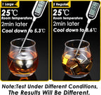 Whiskey Stone 8PCS, Reusable Metal Ice Cubes, XL Large Stainless Steel Whiskey Stone, Refreezable Ice Ball Set with Storage Case, Ice Rocks Wine Chiller Bulk Bar Tool Set