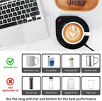 Coffee Mug Warmer,Electric Beverage Warmers, Cup Warmer for Heating Coffee, Beverage, Milk, Tea and Hot Chocolate (Black)