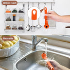 Palksky Coffee Scoop & Funnel for Reusable K Cup Refillable Coffee Pods,2 Tablespoon Coffee Measuring coffee Scooper,1PCS(Orange)