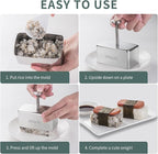 choxila Musubi Mold Stainless Steel, Non Stick Spam Musubi Mold Musubi Maker Press Kit Onigiri Mold for Kids Bento Picnic Sushi DIY