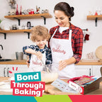 BAKETIVITY Kids Baking DIY Activity Kit - Bake Delicious Yum&m Jumbo Cookies- Real Fun Little Junior Chef Essential Kitchen Lessons, Includes Pre-Measured Ingredients and Easy to Follow Recipe.