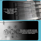 Kolice Commercial Heavy Duty Automatic 4 Rows Donuts Maker Machine/Doughnut Making Machine/Donut Maker- 500-1800 pcs/hour, 12 pcs of Molds, Timer and Temperature Control, Donut Dia. 2"-4.72"