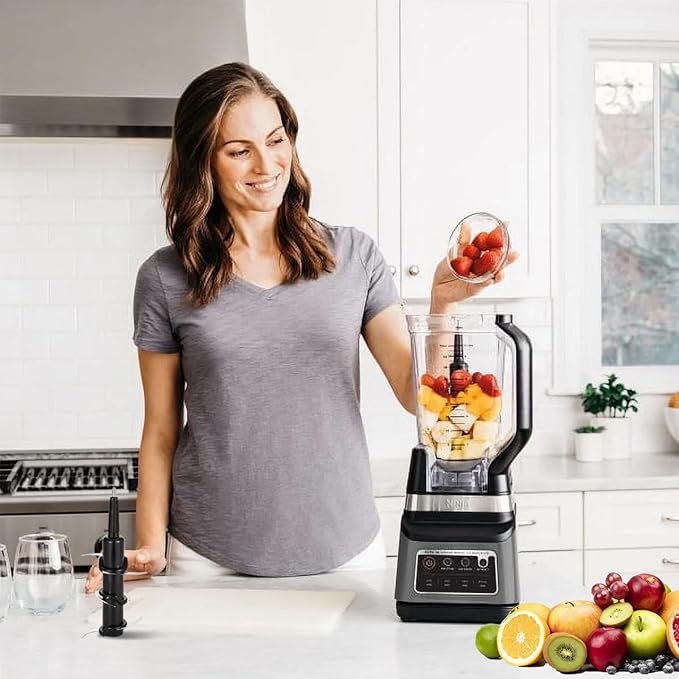 Blender 6 Blade Replacement Parts for Ninja 72 OZ Pitcher, Blender Accessories Compatible with Kitchen System 1100W 1200W 1500W Pitcher BL500C BL660C BL642 BL700C BL780 NJ600RC NJ602CO NC600CCO