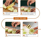 Red Bell Pepper Corer & Jalapeno Corer Tool, 304 Stainless Steel Vegetable Corer for Apple Tomato Pineapple, Ergonomic Non-Slip Handle Kitchen Gadgets, Seed Remover for Stuffed Peppers