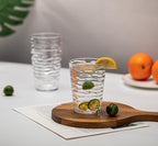 14-ounce Plastic Tumblers, Acrylic Drinking Glasses, set of 6 Clear Reusable Plastic Cups, Stackable, BPA-Free, Shatter-Proof, Dishwasher-Safe