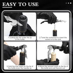Waiter Corkscrew Wine Openers Heavy Duty Hinges Wine Key Bottle Opener All in One Double Hinged Waiter's Corkscrew with Foil Cutter Wine Tools for Bartenders Servers Sommelier (Black, 100 Pack)