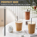 SONGNASS [1000 Count] 5 Inch Black Disposable Plastic Coffee Stirrers,Cocktail Swizzle Sticks, Sip Stir Stick Beverage Stirrers For Hot