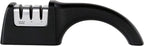 Chef'sChoice Professional Manual Knife Sharpeners AngleSelect for 15- and 20-Degree Straight-Edge and Serrated Knives with Diamond Abrasives Precise Angle Control & Compact Footprint, 2-Stage, Black