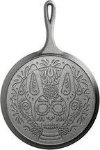 Xolo Sugar Skull Cast Iron Griddle