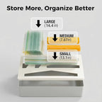 Li & Zhao Storage Bag Organizer Kitchen Drawer - Baggie Organizer for Drawer Foil and Plastic Wrap Organizer Bag Storage Organizer Food Bag Dispenser for Quart Gallon Snack Sandwich Bag