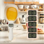 Digital Measuring Spoon Scale, Digital Food Measuring Scoop Scale 800g / 0.1g High Precision with LCD Screen, Electronic Measuring Spoon Cup for Kitchen Baking and Cat Dog Food (1 Pcs)