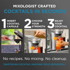 Bartesian 24-Pack Tropical Margarita Mixer Capsules for Cocktail Machine – Home Bar Mixology Cocktails Mix Pod Capsule Set To Use With the Bartesian Cocktail Drink Maker Machine