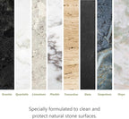 MORE Stone & Quartz Cleaner + Protector - Water Based Formula for Natural Stone and Quartz Surfaces (Pint 16 oz - Twin Pack)