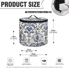 Electric Damask Flower Pressure Cooker Insulation Bag for Home Reusable Pressure Cooker Storage Bag Retro Kitchen Appliance Dust Cover for Picnic