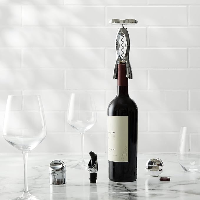 Houdini Wine Kit Bar Tool Set, 4 Piece, Chrome, W9426