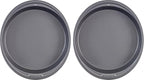 GoodCook 9-Inch Round Nonstick Cake Pan Set (2-Pack) – Heavy-Duty Carbon Steel Bakeware with Easy-Clean Non-Stick Coating – Oven & Dishwasher Safe Baking Pans for Layer Cakes, Cheesecakes, and More