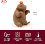 Genuine Fred CAPYBARAHHH Tea Infuser, Cute Capybara Design- For Loose Leaf Tea, Flexible, Easy to Clean Silicone, Fun Gift for Tea Lovers, Clever Kitchen Gadget