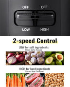 Food Chopper, 4 Cup Mini and Fast Food Processor, Electric Meat Grinder with 2 Speed, 4 Stainless Steel Blades, and Whisk, 400W Power for Chopping, Mixing, Emulsifying, Puree and Whisking, BPA-Free