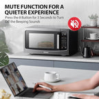 TOSHIBA ML-EM45PIT(BS) Countertop Microwave Oven with Inverter Technology, Kitchen Essentials, Smart Sensor, Auto Defrost, 1.6 Cu.ft, 13.6" Removable Turntable, 33lb.&1250W, Black Stainless Steel