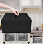 Toaster Oven Cover for BLACK+DECKER Crisp 'N Bake Air Fryer Toaster Oven Combo 12 in 1 Convection Oven, Heavy Duty Thickened Cover Waterproof Dust-proof Countertop Oven Case (Black)