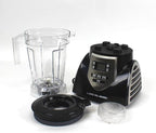 JLA-8 Professional Countertop Blender, Emulsifier 1200-Watt with 60-oz BPA Free Jar Stainless Steel Blades for Frozen Drinks, Smoothies, Sauces & More, Black