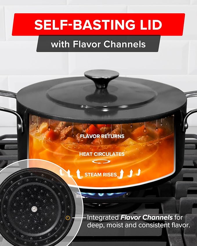 Nuwave Lux 13-Piece Premium Cookware Collection, Next-Generation G11 Duralon Blue Ceramic Nonstick, Ultra Durable, PFAS-Free, Lightweight & Works on All Cooktops