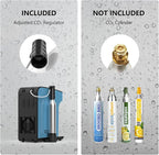 Carbonator, Soda Maker, Ice Cold Sparkling Water Maker, Water Cooler, Compatible with Screw-in 60L CO2 Cylinder (Not Included), Carbonator with 1.5L Water Tank, Touch Screen (Azure Blue)