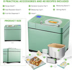 2.2LB Larger Bread Maker Machine with Dual Heaters, 17-in-1 Bread Machine With Die-Cast Ceramic Pan & Auto Fruit Dispenser, Full Stainless Steel Breadmaker, 15H Timer&Keep Warm, Sourdough, Gluten-Free