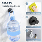 Suction Cup Hooks for Wreaths on Glass, 2025 New No Drill Suction Cup Hooks for Shower, Wreath Hanger Holder for Front Door, Upgraded Towel Hooks for Window Bathroom Mirrors (1, White)